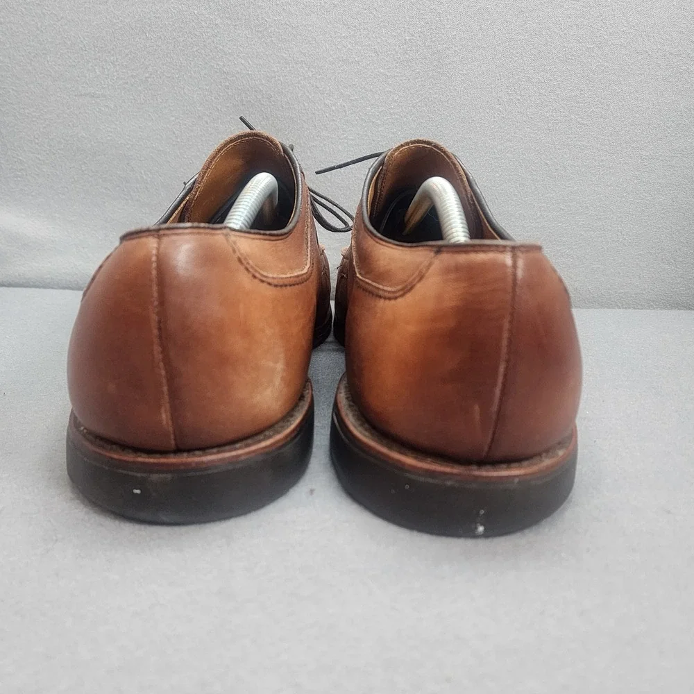 Allen Edmonds Stockbridge Split Toe Derby Brown Leather Mens 13 3E Wide Shoes